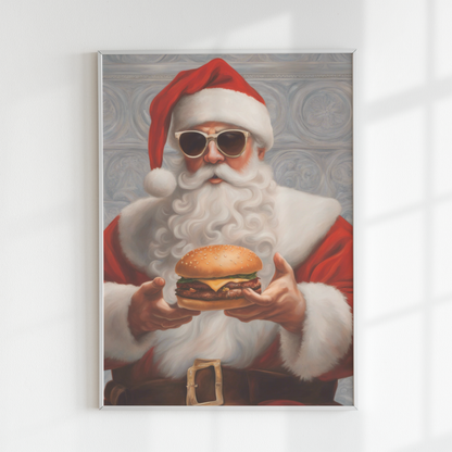 Père Noël hamburger