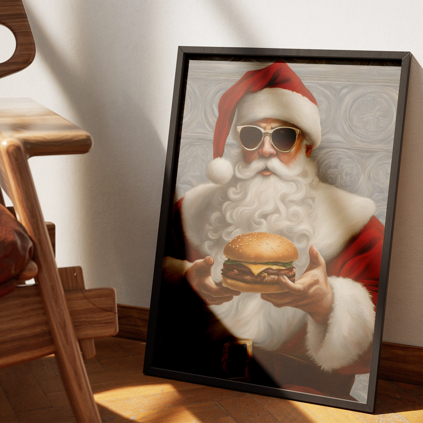 Père Noël hamburger