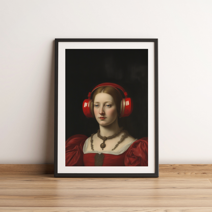 Casque Rouge Femme